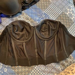 Lillyette black underwire 36D longline bra